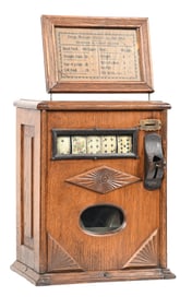 5¢ MILLS UPRIGHT PERFECTION CIGAR POKER TRADE STIMULATOR