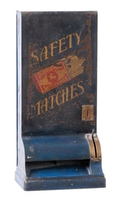 1¢ MYSTERY SAFETY MATCH VENDING MACHINE