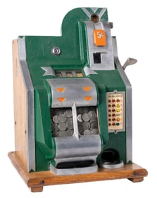 5¢ MILLS CHEVRON Q.T. SLOT MACHINE