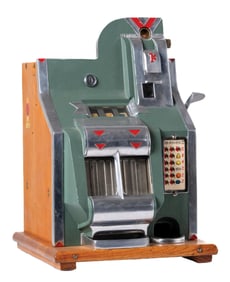 1¢ MILL CHEVRON Q.T. SLOT MACHINE