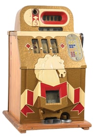 5¢ MILLS NOVELTY HORSE HEAD BONUS SLOT MACHINE