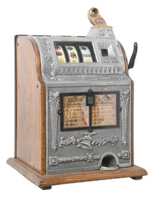 25¢ MILLS OPERATOR BELL FRUIT SLOT MACHINE