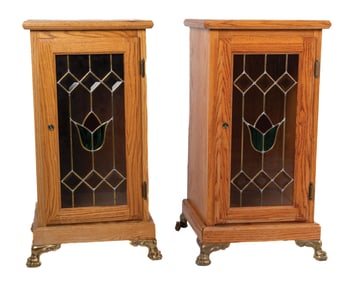 PAIR OF CONTEMPORARY SLOT MACHINE STANDS