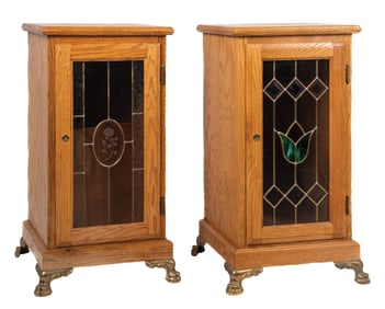 PAIR OF CONTEMPORARY SLOT MACHINE STANDS
