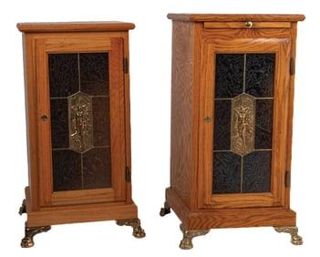 PAIR OF CONTEMPORARY SLOT MACHINE STANDS