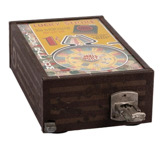 1¢ BAKER NOVELTY LUCKY STRIKE TRADE STIMULATOR