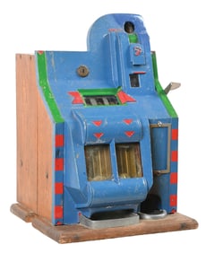 5¢ MILLS CHEVRON Q.T. SLOT MACHINE