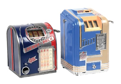 A PAIR OF DAVAL TRADE STIMULATORS: 1¢ PENNY PACK AND TALLY