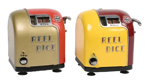 PAIR OF DAVAL "REEL DICE" TRADE STIMULATORS
