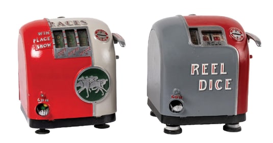 PAIR OF DICE ALUMINUM TRADE STIMULATORS