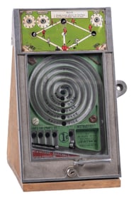 1¢ PEO MFG. COUNTERTOP SPIRAL BASEBALL GAME