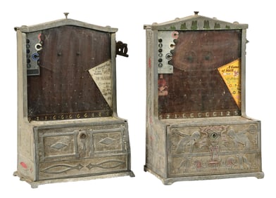 PAIR OF TARGET PRACTICE COIN FLIP TRADE STIMULATORS