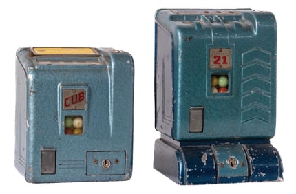 PAIR OF 1¢ DAVAL TRADE STIMULATORS