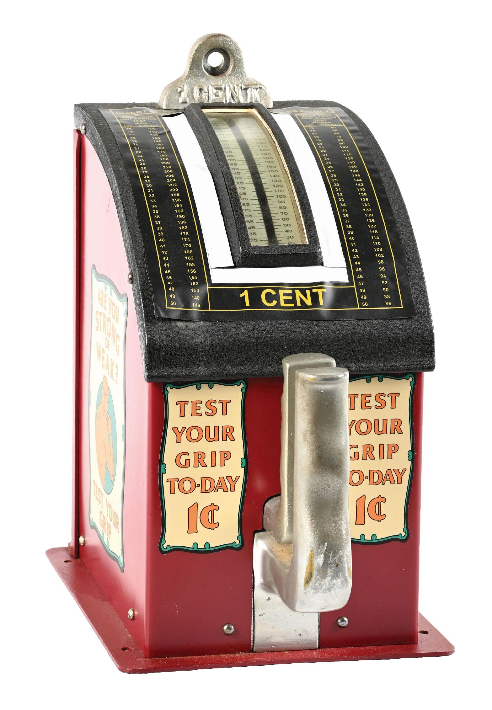 1¢ GOTTLIEB'S "TEST YOUR GRIP" STRENGTH TESTER (1 of 6)