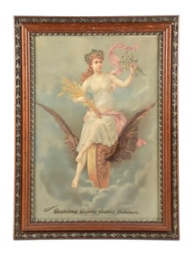 BARTHOLOMAY BREWING COMPANY SIGN W/ BEAUTIFUL WOMAN GRAPHIC.