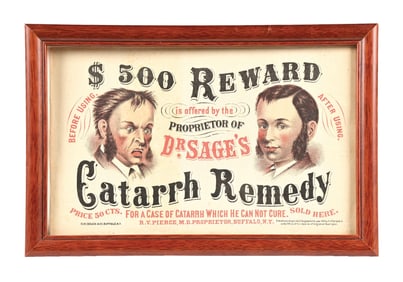 DR. SAGE'S CATARRH REMEDY PAPER SIGN.