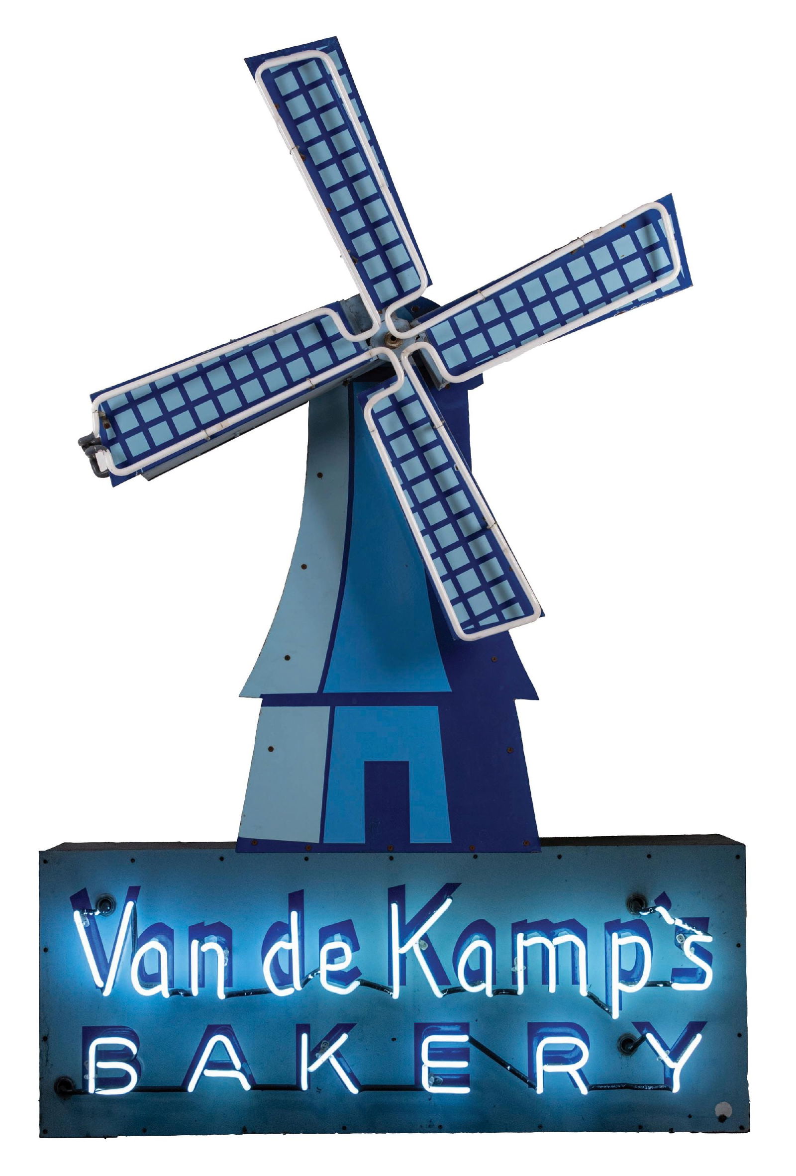 VAN DE KAMPS BAKERY SINGLE-SIDED PORCELAIN ANIMATED NEON SIGN (1 of 4)