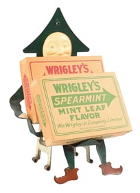WRIGLEY TIN SPEARMAN SINGLE BOX DISPLAY