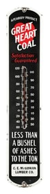 GREAT HEART COAL THERMOMETER W/ HEART GRAPHIC