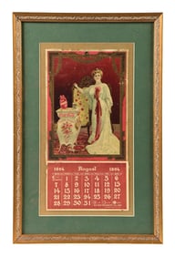 1904 COCA-COLA CALENDAR W/ LILLIAN NORDICA GRAPHIC