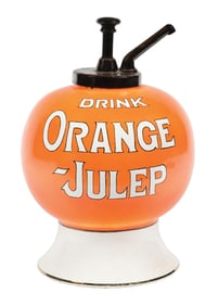 ORANGE JULEP SODA FOUNTAIN SYRUP DISPENSER