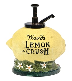 WARD'S LEMON CRUSH SYRUP DISPENSER