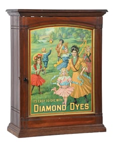 1906 “GOVERNESS” LITHO FRONT DIAMOND DYE CABINET