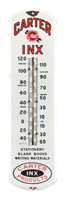 CARTER INX PRODUCTS PORCELAIN THERMOMETER