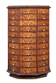 ORIGINAL WOODEN COUNTERTOP COUNTRY STORE BOLT CABINET