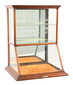 JAQUES' FLAVORING EXTRACTS DISPLAY CASE