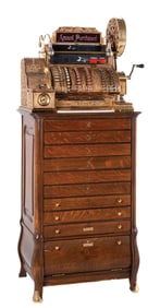 NATIONAL FLOOR MODEL 563-6-F SERIAL #694549 CASH REGISTER