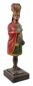 ORIGINAL CIGAR STORE NATIVE AMERICAN MAIDEN FIGURE ATTRIBUTED TO SAMUEL ROBB