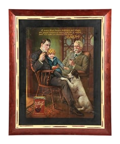 VELVET TOBACCO SIGN W/ DOG GRAPHIC