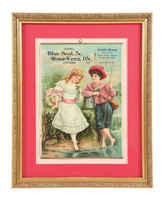 10¢ BLUE SEAL ROSA VERA CIGARS PAPER SIGN