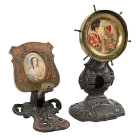 PAIR OF CIGAR STORE CUTTERS & TRADE STIMULATORS