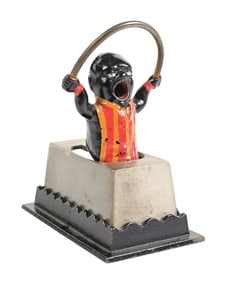 CAST IRON BLACK BOY CIGAR CUTTER