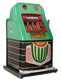 25¢ MILLS MELLON BELL HIGH TOP SLOT MACHINE