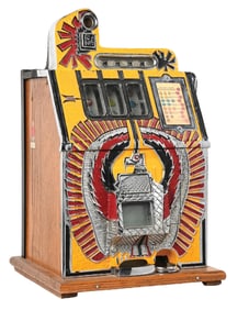 5¢ MILLS NOVELTY "WAR EAGLE" SLOT MACHINE