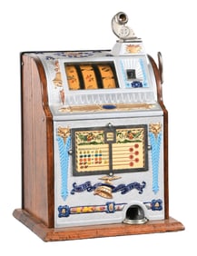 5¢ MILLS NOVELTY CO. OPERATORS LIBERTY BELL SLOT MACHINE