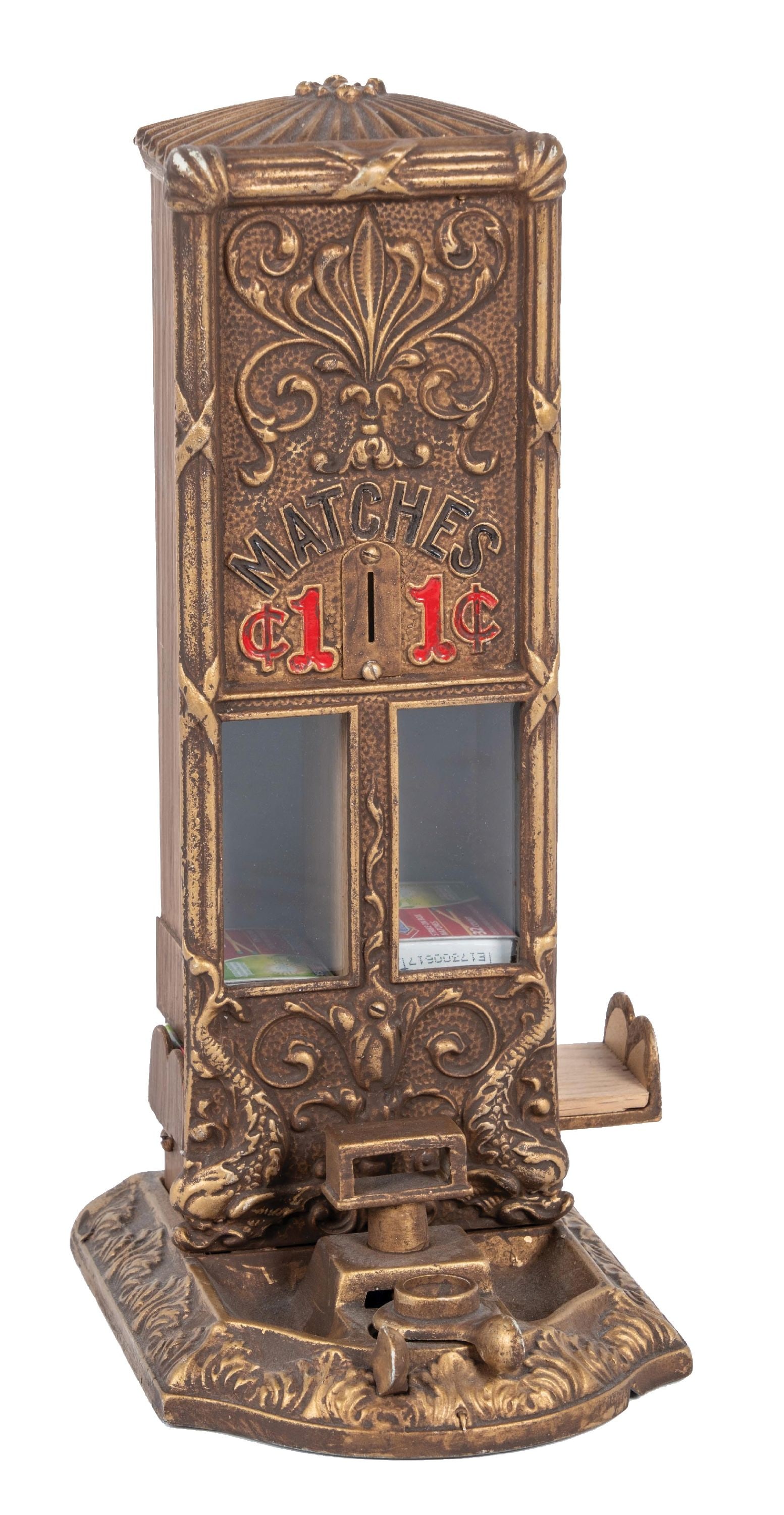 1¢ NORTH WESTERN BOXED MATCH VENDING MACHINE (1 of 5)