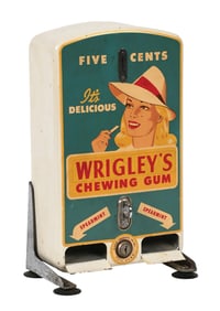 5¢ WRIGLEY'S STICK GUM VENDING MACHINE