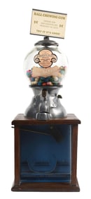 1¢ PEERLESS PRODUCTS CO. BLUEBIRD PENNY DROP GUMBALL MACHINE