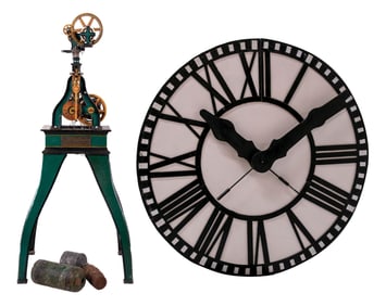 CHICAGO AUDITORIUM BUILDING CLOCK WITH OPERATING SYSTEM