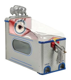 1¢ SILVER KING CORP. SHOOT THE BUFFALO TARGET GAME