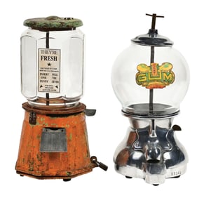 PAIR OF VINTAGE VENDING MACHINES