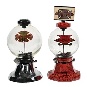 PAIR OF R.D. SIMPSON PEANUT VENDING MACHINES