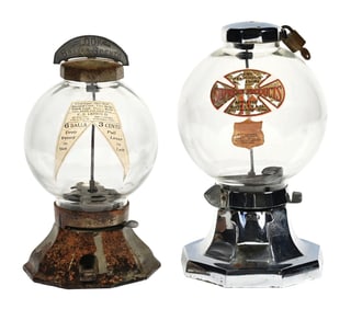 PAIR OF R.D. SIMPSON VENDING MACHINES