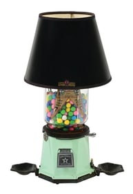 1¢ COLUMBUS MODEL 21 W/ LAMP & ASHTRAY ATTATCHMENTS