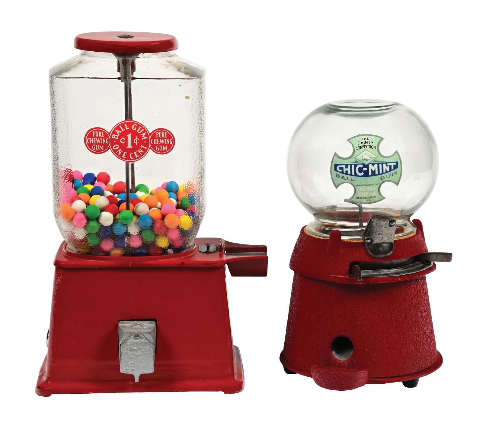 PAIR OF CHEWING GUM VENDING MACHINES (1 of 4)