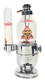 ROY STRINGER 5¢ HOT NUT PEANUT VENDING MACHINE